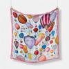 French Style 53CM Versatile Balloon Printed Small Square Scarf Women's Decorative Headband Scarf