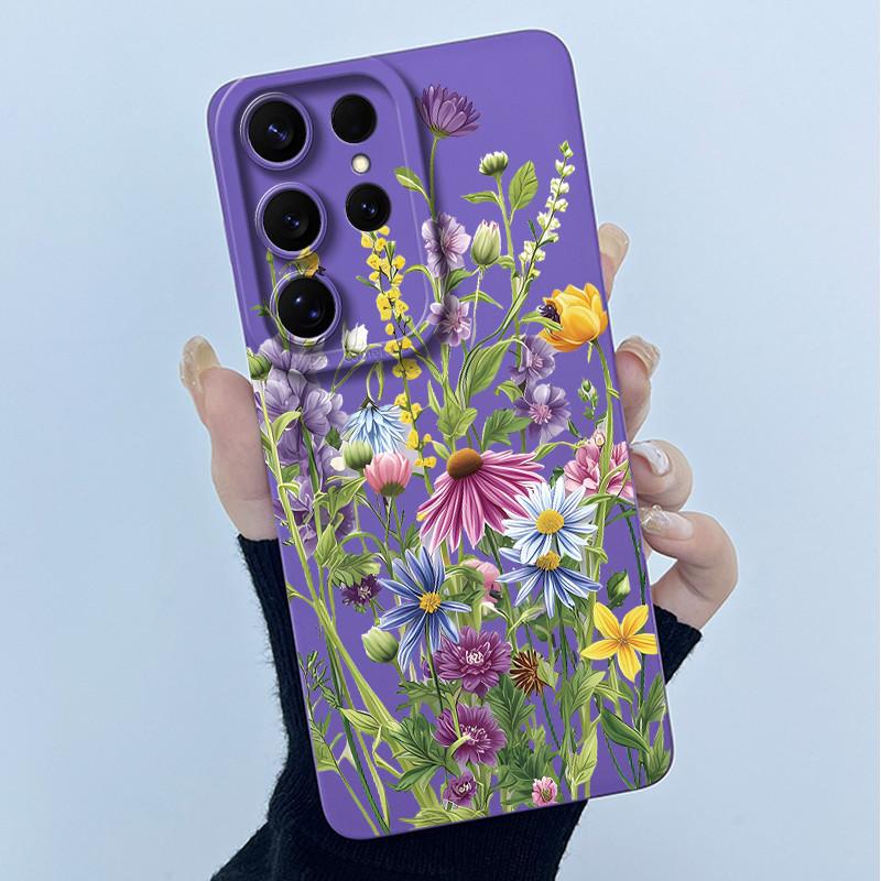 For Samsung Galaxy S26 Ultra Case Samsung Galaxy S26 Plus S26 Ultra Cover Bumper Oil Painting Flower Shockproof Silicone Cases