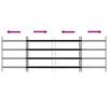 Window Grille 175 x 60 cm Powder Coated Steel Black
