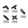 10x Tube Connector Pipe Fitting for Shelf Frame Cabinets Simplified Sheds
