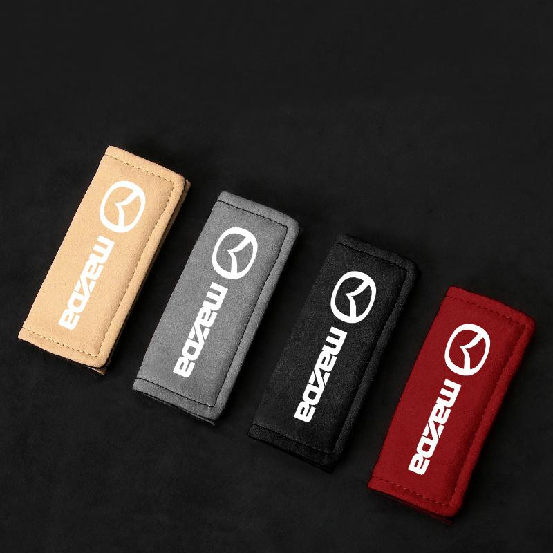 New Suede Car Interior Roof Armrest Cover Pull Gloves Handle Protective For Mazda 2 3 6 BM GJ CX-5 CX5 KE KF CX-3 CX7 CX-8 Style