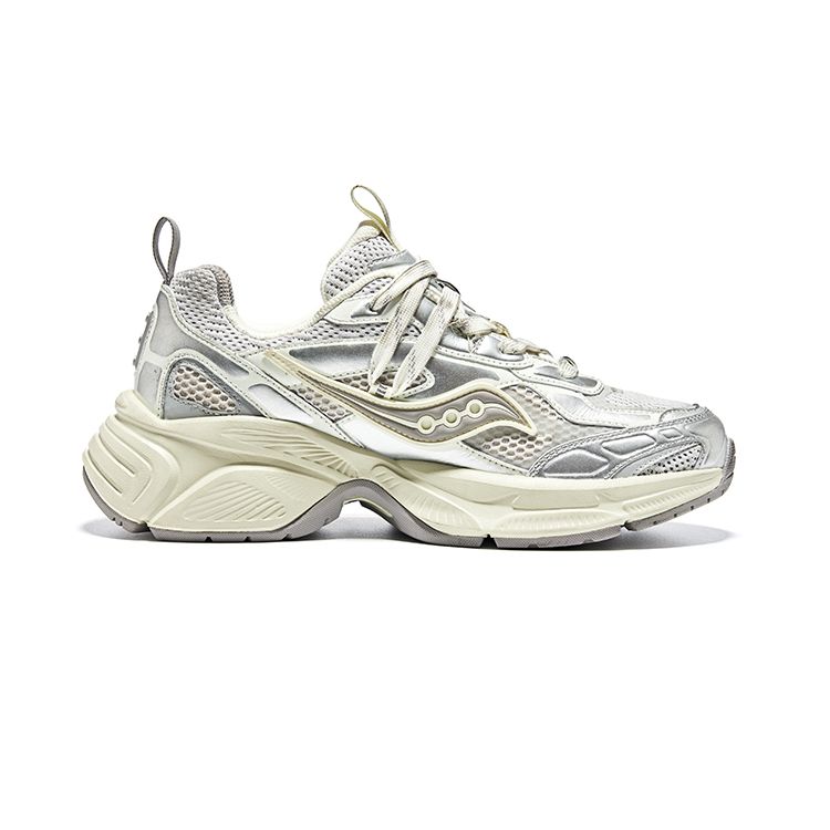 SAUCONY 2K Cavalry Унисекс Серебристо-серые Низкие Ретро Повседневные Кроссовки S79053-3