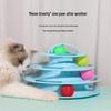 Игрушка Cat Turntable: Саморазвлечение и снятие скуки Трекбол с дразнилкой - Идеальные товары для домашних животных для игривых кошек