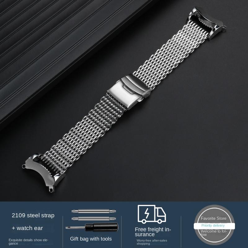Для Citizen BJ8050-08E больше стиля Ремешок Нержавеющая сталь Соединение ушек Головка Модифицированный ремешок для часов Маленький Маленький монстр Браслет