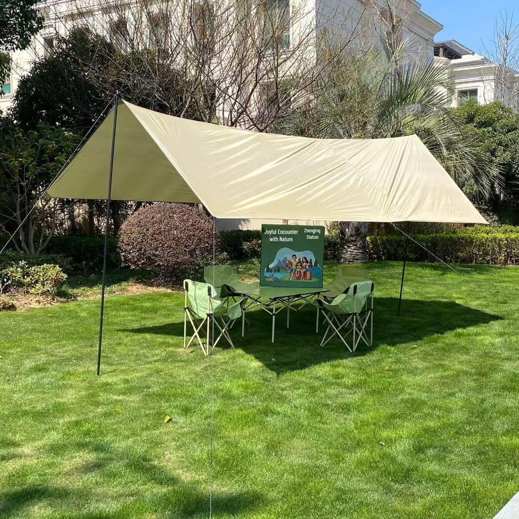 Five-Piece Portable Moon Chair and Folding Table Set for Camping
