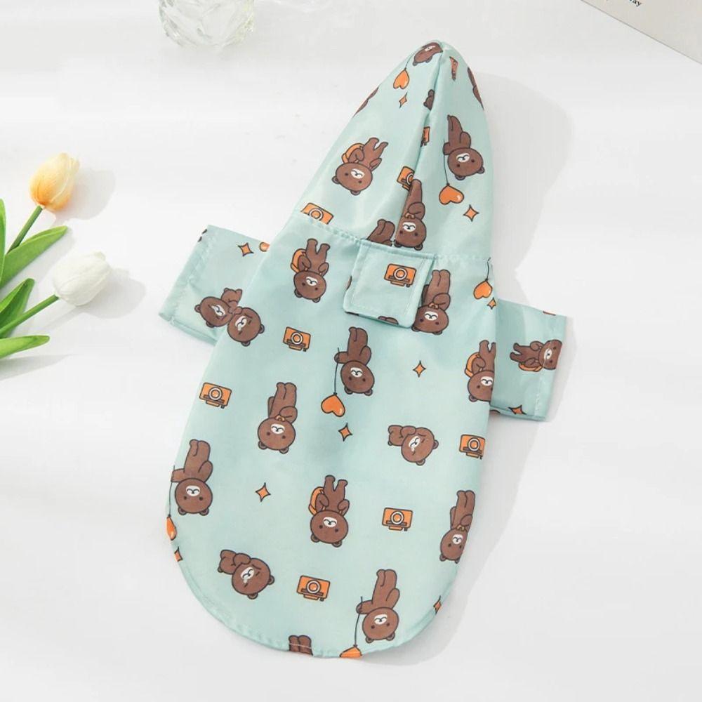 Print Puppy Short Sleeve Outdoor Poncho Fashion Pet Supplies  Chihuahua