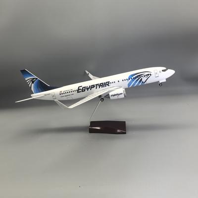 B737 Модель самолета Egypt Air Игрушка 47см Пассажирский самолет Со светом и колесами Шасси Сувенирный самолет Коллекционный подарок от авиации