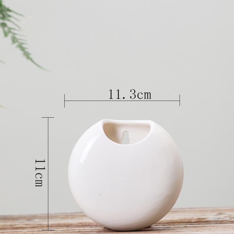 Круглая настенная ваза, фоновое украшение на стену, подвесная ваза для цветов, аксессуары для цветочных композиций, подвесной цветочный горшок