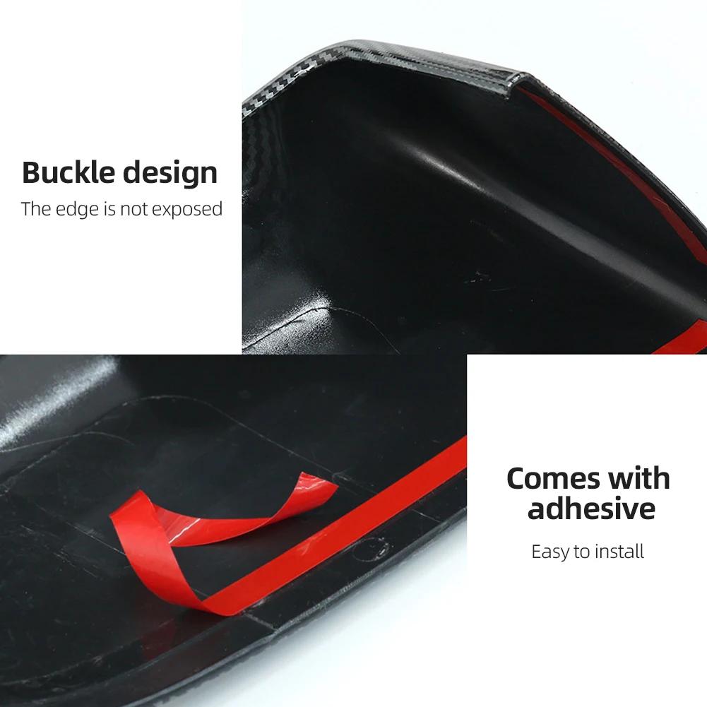 Новая 1 пара накладок на боковые зеркала заднего вида из АБС-пластика для Tesla Model 3 Model Y 2021-2024, автомобильные внешние аксессуары