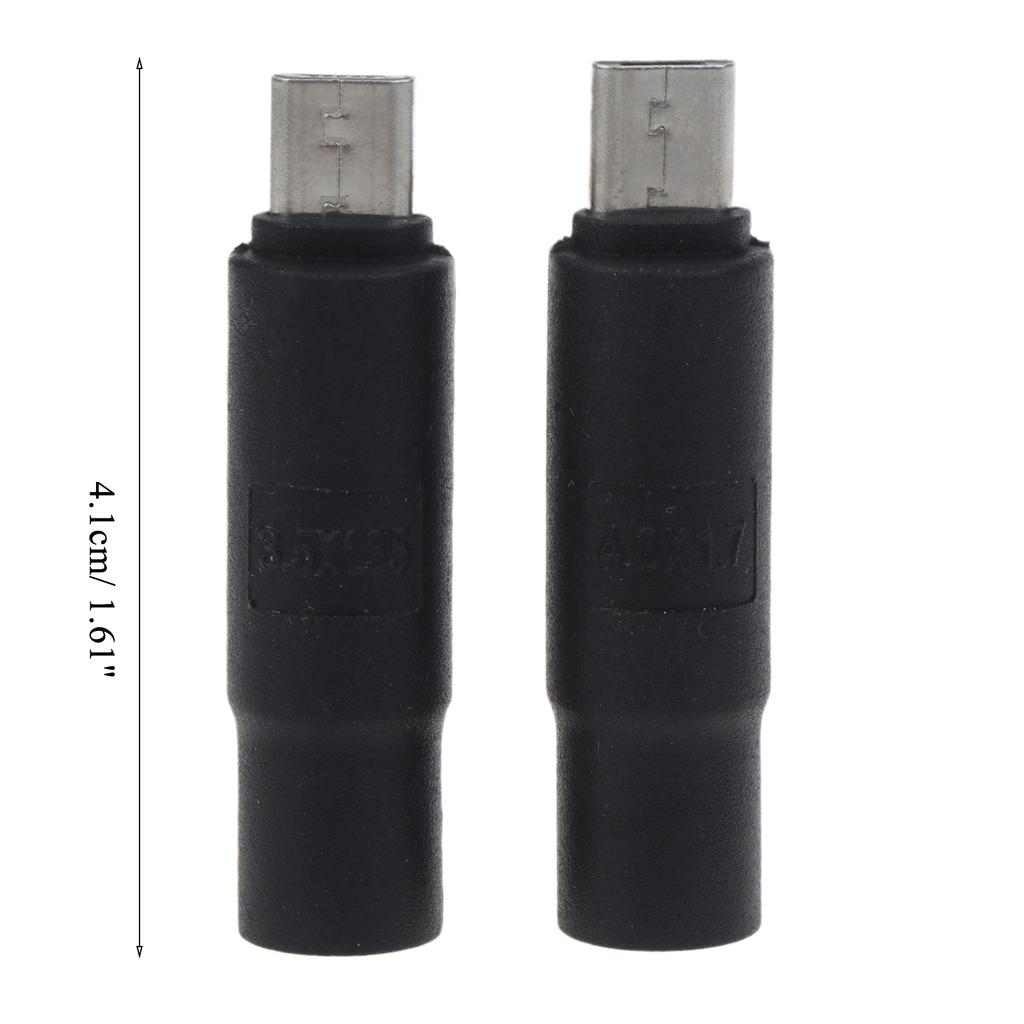 4.0x1.7mm/3.5x1.35mm DC Power Female To Micro USB Male Plug Connector Adapter for Phone Tablet Charger Converter