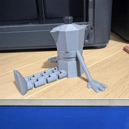 3D-печатная шарнирная фигурка кофейной кружки, подвижная настольная статуэтка, милый орнамент в виде кофейного зерна, креативный декор для офиса и дома, забавный подарок на день рождения