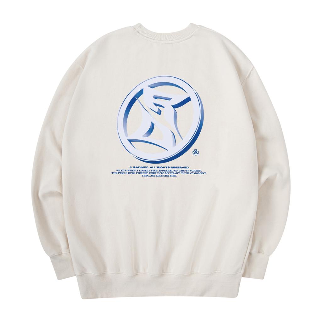 RADINEO Round Logo Sweatshirt Cream