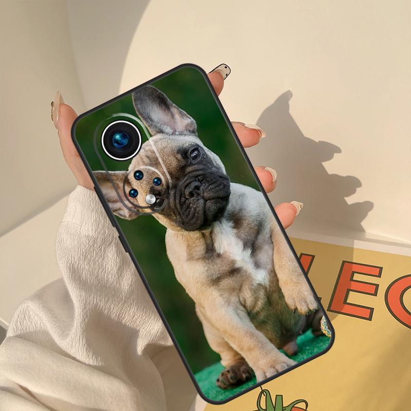 Чехол для телефона Huawei с французским бульдогом для Honor X8a X8 X7 X9a 50 70 90 Magic5 Lite P40 P20 P30 P60 Pro P Smart