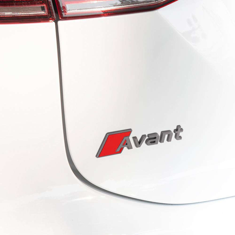 Avant Letter Emblem Decal Car Body Rear Trunk Stickers Auto Decor Accessories for A A1 A3 8P 8V A4 A5 A6 A7 A8 Q3 Q5 Sline TT