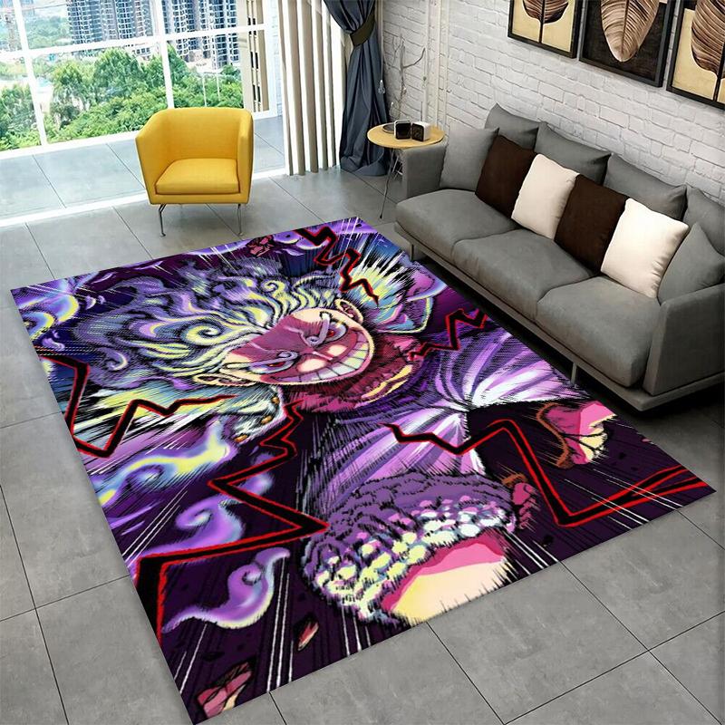 HD Anime One P-Piece Zoro Cartoon Carpet Rug for Home Living Room Bedroom Sofa Doormat Decor,Area Rug Non-slip Floor Mat Gift