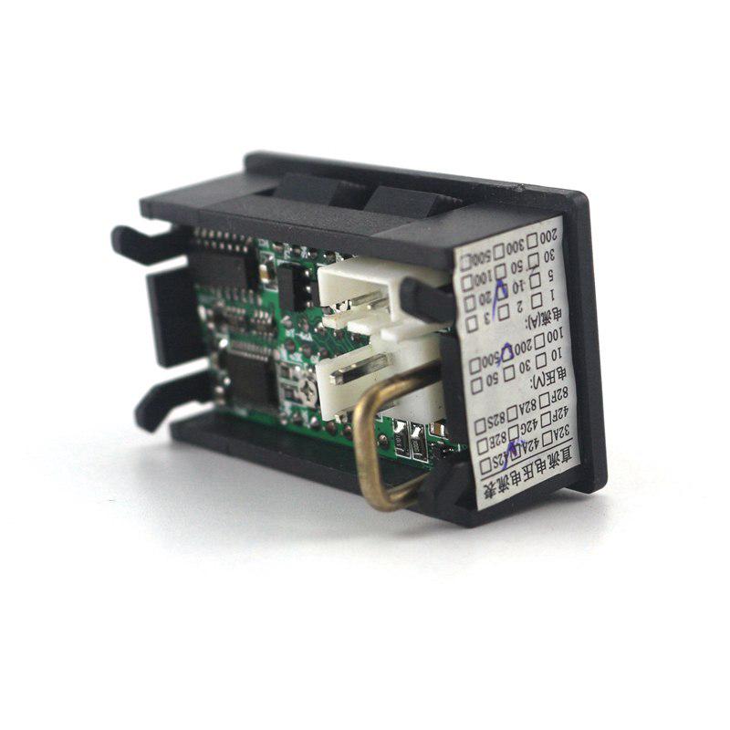 Цифровой DC 200 В 0-10 А Вольтметр Амперметр Красный Синий Светодиодный Двойной Дисплей для 12 В 24 В Автомобильное Напряжение Ток