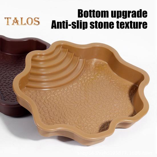 Бассейн для купания рептилий, большая кормушка для черепах, миска для воды с пандусом, аквариумное украшение для ящерицы, геккона, змеи, черепахи, бородатой агамы