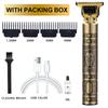 New Hair Clipper LCD Digital Display Household Hair Clipper Retro Oil Head Electric Clipper T9 Buddha Head Carving Small Clipper