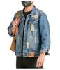 Xintang Men's Ripped Denim Jacket - 2025 Spring/Autumn High Street Workwear Trend