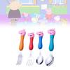 Peppa Pig 304 Stainless Steel Child Fork And Spoon Set Ideal For Baby Feeding Training