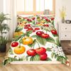 Red Pitaya Duvet Cover King Queen Dragon Fruit Painting Bedding Set Tropical Fruits Comforter Cover Modern Art Soft Quilt Cover