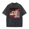 Doll Party Meme Graphic Meme T Shirts Unisex Women Short Sleeve Gothic High Street Tshirt Vintage Washed  Cotton Loose T Shirt