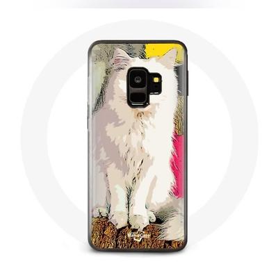 Coque Pour Samsung Galaxy S9 Turc De Van Chat Blanc Aux Yeux Bleu Et Jaune