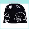 Knit Hat For Kids With Cartoon Dog Face Warm Beanie For Winter And Fall