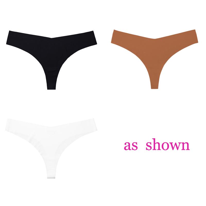 3 шт./лот, женские сексуальные трусики из ледяного шелка с низкой талией, нижнее белье без следов, стринги, женские стринги, дышащее нижнее белье, искушение, нижнее белье