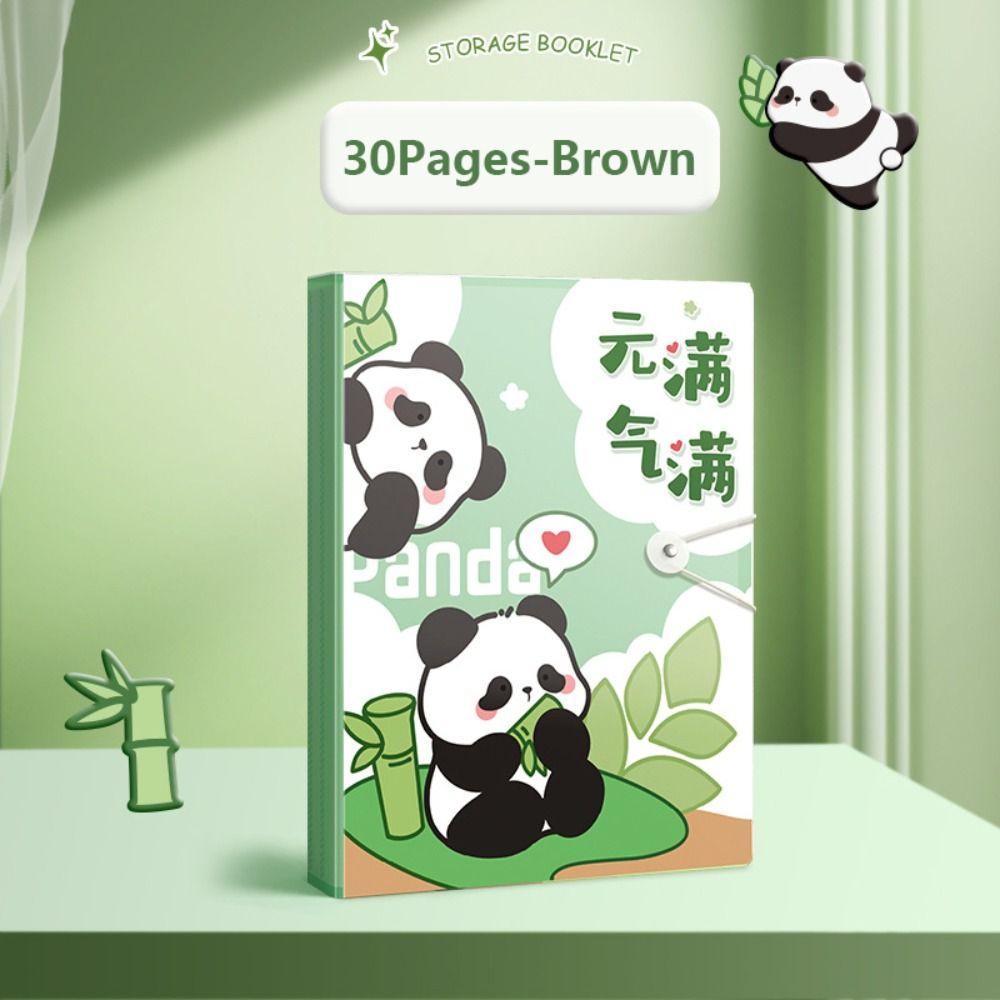Архивная сумка на 30/40/60 страниц, сумка для файлов «Панда», высококачественный буклет для хранения, подарок для студентов