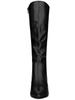 Allegra K Knee-High Boots, Stiletto Heel, Pointed Toe, Women's, Black, Size 28.0cm