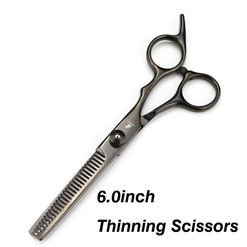 6 Inch Tooth Scissors Flat Scissors for Barbers and Hairdressers Special Fine Scissors for Thinning Haircuts and Hair