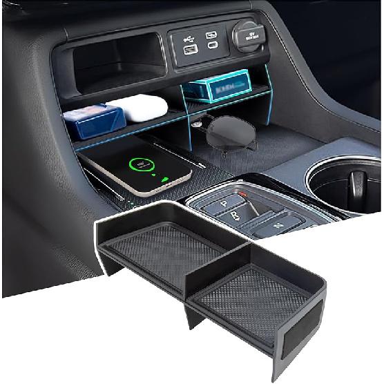 Center Console Organizer Compatible With 2024 2025 2026 Pilot/2026 Passport Accessories, Storage Box Tray Ert Divider Compartment Tray Interior