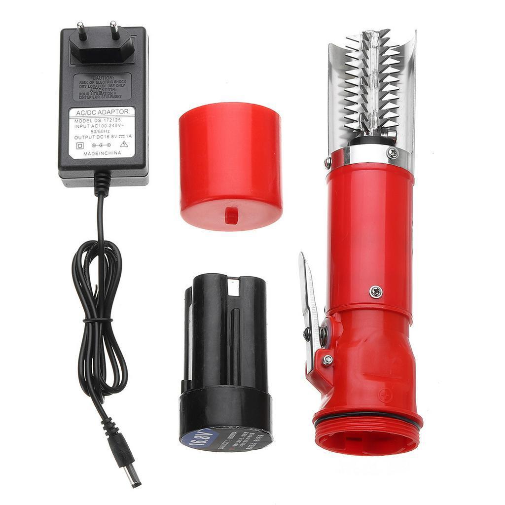 196W Charging Portable Electric Fish Scaler Fishing Scalers Clean Fish Remover Cleaner Descaler Scraper Seafood Tool 27.6* 5.5*5cm