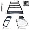 Equation Leopard Titanium 3 Black Panther Car Roof Rack with Side Ladder and Armor.
