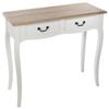 Atmosphera "Chrysta" 2-drawer Decorative Console - White
