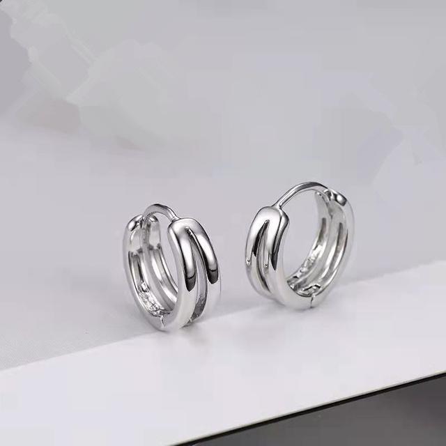 Классические популярные черные мужские серьги-кольца, ювелирные изделия, модные серьги в стиле хип-хоп для мальчиков, мужские аксессуары для вечеринок из стерлингового серебра 925 пробы