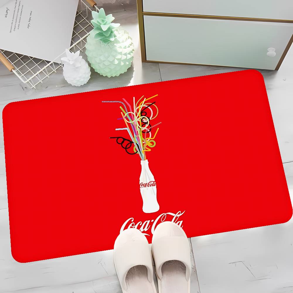C-Coca-C-Cola Кухонный коврик Детская комната Спальня Украшение Балкон Противоскользящий коврик для входа Гостиная Alfombra