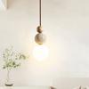 Medieval Cream Style Pendant Light Bedroom Bedside LED Pendant Light Nordic Designer Atmosphere Restaurant Small Pendant Light