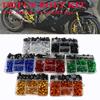 For Kawasaki Honda YAMAHA BMW SUZUKI Pit Dirt Bike Aprilia Ducati Uiversal Motorcycle Full Fairing Bolts Kit Bodywork Screws Nut