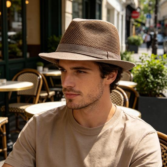 Шляпа от солнца Yousheng с широкими полями, дырочками, летняя джазовая шляпа с защитой всей шеи, имитация льна, для активного отдыха, путешествий, велоспорта