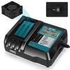 Abeden с зарядным устройством Makita DC18RF с охлаждением и вентилятором с зарядным устройством 18 В для зарядного устройства Makita 18 В DC18RF зарядное устройство завершение настенное для зарядки зарядка