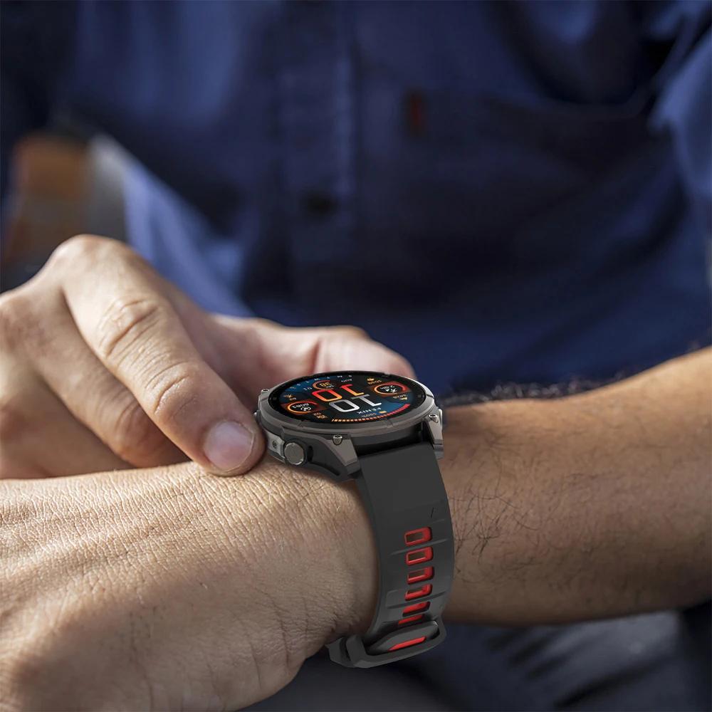 22 26 мм ремешок QuickFit для Garmin Fenix 8 E 7X 7 6X 6 Pro 5X Plus 3HR браслет Epix Gen 2 Enduro 3 Tactix силиконовый ремешок