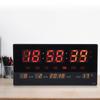 LED Number Clock Large Big Digital Display with Temperature Wall Alarm US Plug 100‑240V