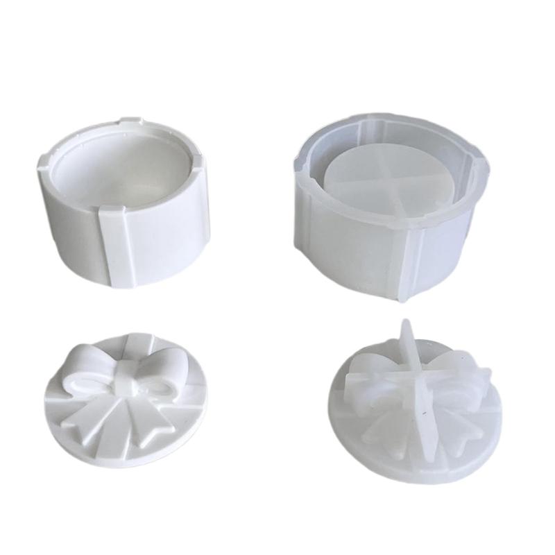 Набор форм для поделок из смолы своими руками, органайзеры для украшений, силиконовые формы для подарочных коробок для домашнего декора и подарочная коробка для хранения с крышкой