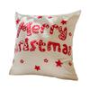 Christmas Embroidered Tufted Throw Pillow Luxe Polyester Decorative Cushion For Sofa Bedroom Holiday Home Decor