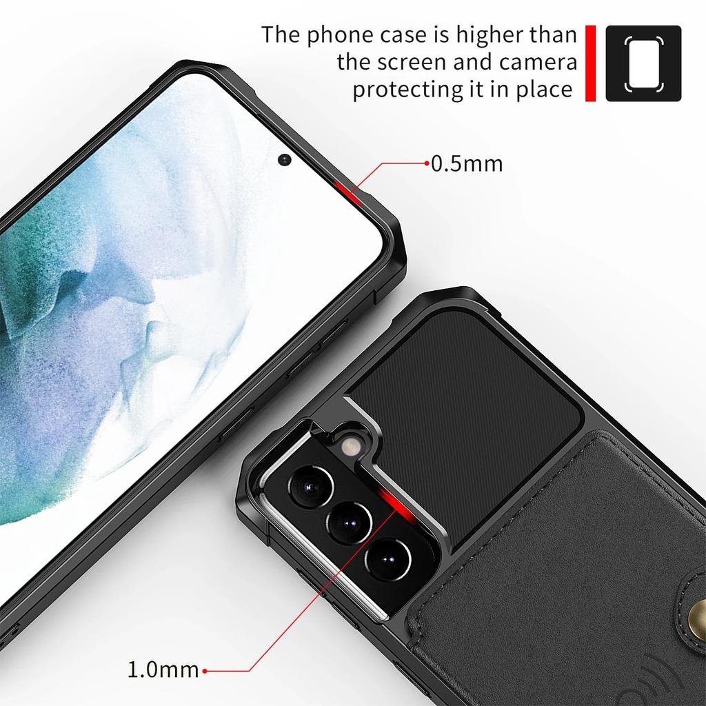 Магнитный Кошелек Кожаный Чехол Для Samsung Galaxy S25 Ultra S24 S23 S22 Plus S21 FE A16 A54 A55 A25 A15 A35 A24 Подставка Чехол-Кардхолдер