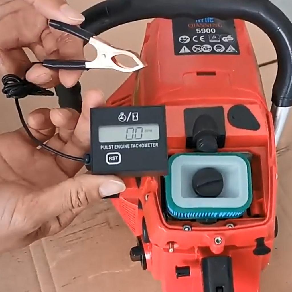 ЖК-цифровой дисплей Тахометр Счетчик моточасов Датчик Индуктивный спидометр для бензинового двигателя для мотоцикла Газонокосилки Морского квадроцикла UTV