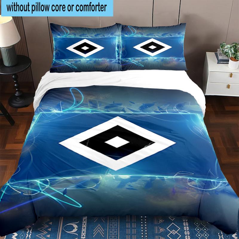 3PCS Hambur-ger Of Victory Symbol Bedding Set,Including 1pc Duvet Cover And 2pcs Pillowcases Perfect for Bedroom, Dormitory, Fan Christmas gift