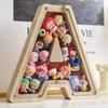 Прозрачная акриловая деревянная копилка-буква 26 букв Детская игрушечная коробка для хранения Кейс для хранения монет Подарок